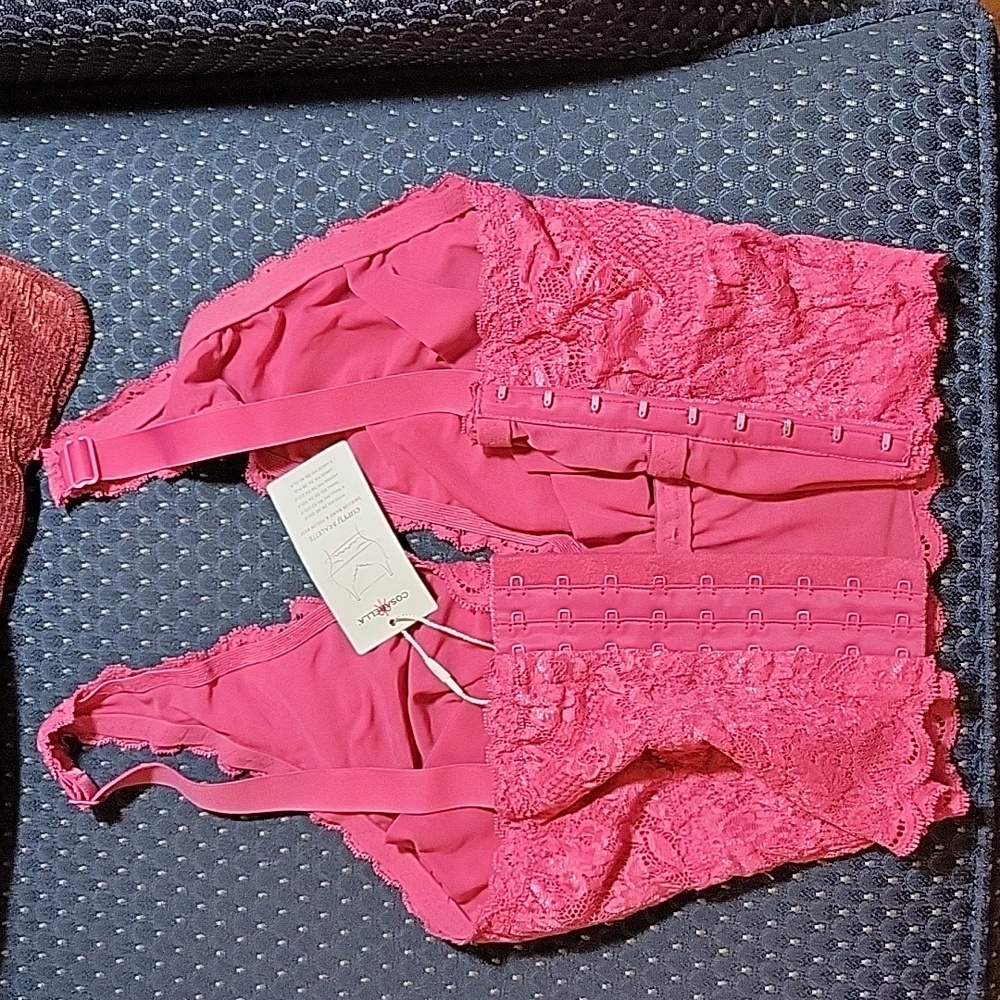 COSABELLA  Never Say Never CURVY Plungie Longline bralette  Size Small